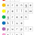 Letter Tiles Spelling Mats Along With Spelling Color Words Worksheet