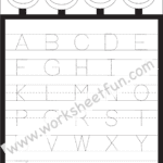 Letter Tracing Worksheet – Capital Letters  Free Printable With Regard To Letter Tracing Worksheets Pdf