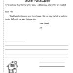 Letters And Parts Of A Letter Worksheet Also Using Commas Worksheet