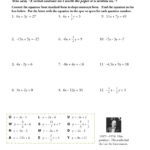 Lf 15 Converting From Standard Form To Slopeintercept Form  Mathops And Standard Form Of A Linear Equation Worksheet
