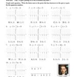Lf 17 Graphing Linear Equations In Point Slope Form  Mathops Along With Graphing Linear Equations Worksheet With Answer Key