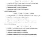 Limiting Reagent Worksheet 1 Throughout Stoichiometry Limiting Reagent Worksheet