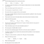 Limiting Reagent Worksheet Pertaining To Limiting Reagent Worksheet Answer Key With Work