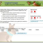 Logical Leaps  Graphing Inequalities Rational Numbers  Pbs Also Graphing Inequalities Worksheet Pdf