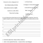 Main Clauses Ad Subordinate Clauses  Esl Worksheetpenot And Subordinate Clause Worksheet