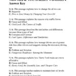 Main Idea And Text Structure Worksheet 4  Answers Within Identifying Text Structure Worksheets