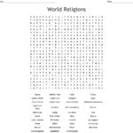Major World Religions Word Search  Wordmint In World Religions Worksheets