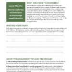 Managing Anxiety Symptoms Cod Worksheet  Journey To Recovery Or Anxiety Management Worksheets