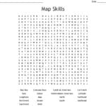 Map Skills Word Search  Wordmint Within Map Skills Worksheets Middle School