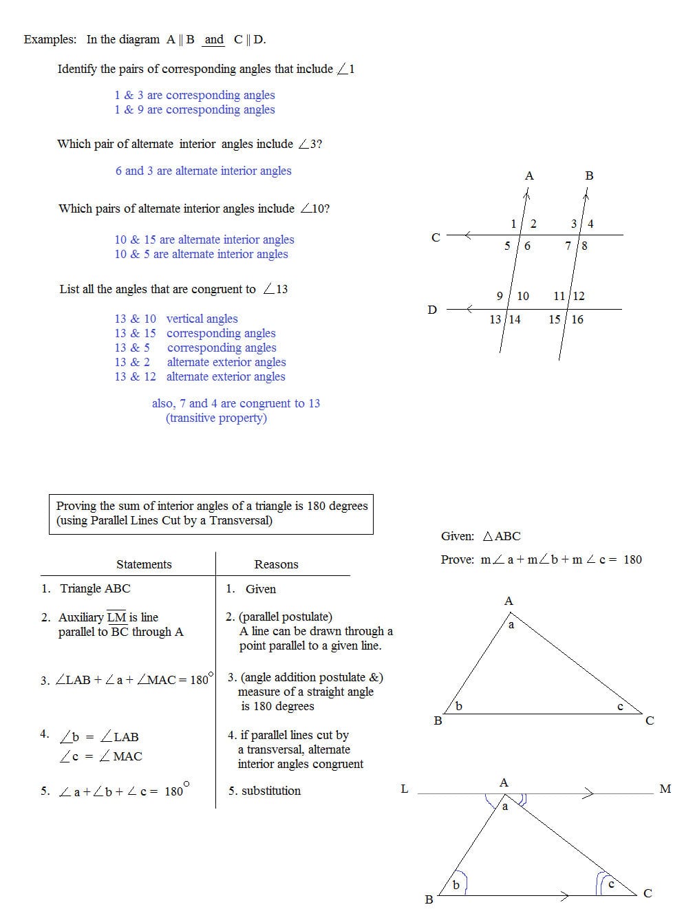 Math Plane  Parallel Lines Cuttransversals Along With 3 2 Angles And Parallel Lines Worksheet Answers