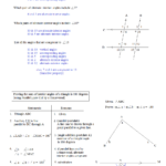Math Plane  Parallel Lines Cuttransversals For Parallel Lines And Transversals Worksheet Answers
