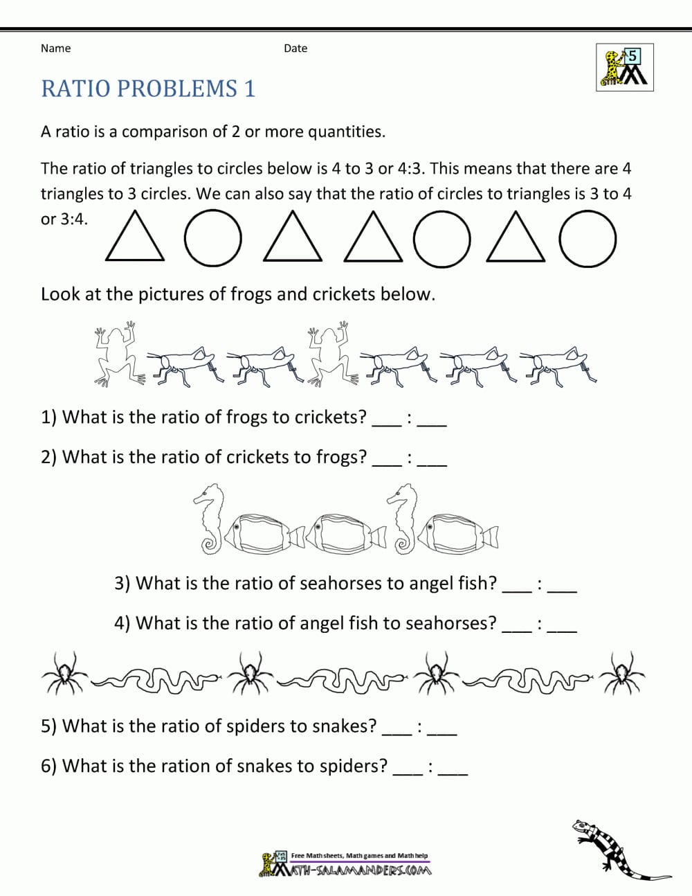 Math Ratio Worksheets The Best Image Collection Ratios For 6Th Gr With Regard To Free Ks3 Maths Worksheets