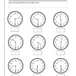 Math Telling Time 2  Lessons  Tes Teach For Telling Time Worksheets 1St Grade