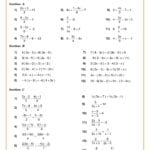 Maths Worksheets  Ks3  Ks4 Printable Pdf Worksheets For Linear Equations Worksheet With Answers