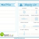 Meal Plan Worksheet Printable  Mom It Forwardmom It Forward For Meal Planning Worksheet