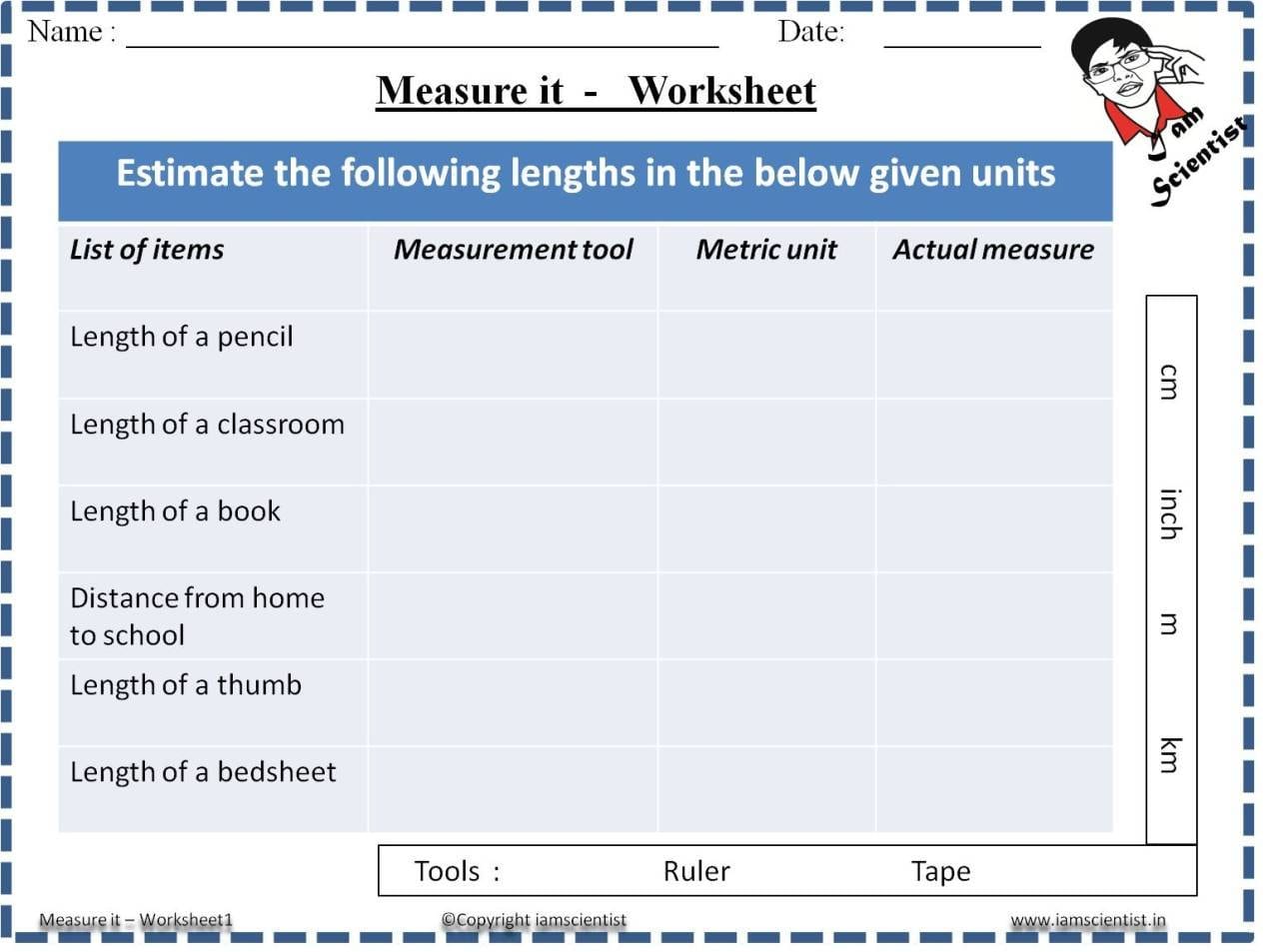 Measure Up Worksheet Measure Up Worksheet Reducing Fractions Throughout Measure Up Worksheet