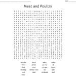 Meat And Poultry Word Search  Wordmint Inside Beef Primal Cuts Worksheet Answers