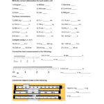 Metric Conversion And Scientific Notation For Conversion And Scientific Notation Worksheet