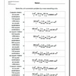 Metric Si Area And Unit Conversion Worksheet Pdf