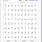 Mixed Multiplication And Division Worksheets Inside Multiplication Review Worksheets