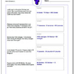 Mixed Operation Word Problems Along With Order Of Operations Word Problems Worksheets With Answers