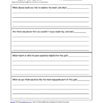 Mock Job Application Writing Prompts To Print Enchantedlearning With Regard To Job Worksheet Pdf