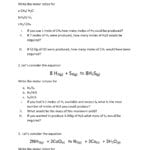Mole Ratios Worksheet  Questions And Answers  Chem1003 Along With Mole Ratio Worksheet