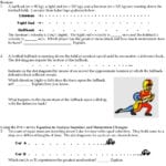 Momentum Impulse And Momentum Change  Pdf Throughout Momentum And Collisions Worksheet Answers
