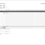 Monthly Timesheet Template For Excel And Google Sheets With Task Worksheet Template
