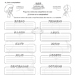 Months Of The Year  Worksheet  Rockalingua Or Spanish Worksheets For Beginners