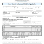 Motor Carrier's General Liability Application Limits Of Insurance Intended For Auto Liability Limits Worksheet Answers