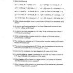 Mrohrling Throughout Electric Circuits And Electric Current Worksheet Answers