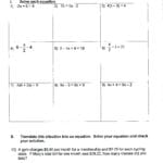 Multiple Step Equations Math Math Worksheets On Solving Equations Inside Solving Equations With Variables On Both Sides Worksheet