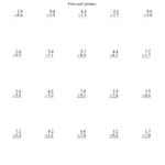 Multiplication Worksheets With Decimals  Cmediadrivers Throughout Multiplying Decimals By Decimals Worksheet
