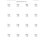 Multiplying 4Digit2Digit Numbers A Together With Box Method Multiplication Worksheet