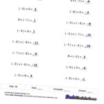 Multiplying And Dividing Positive Negative Fractions Worksheet For Adding Mixed Numbers Worksheet