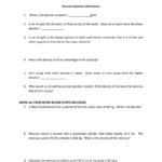 Name Hour 1 2 3 4 5 6 7 Date Density Equation Worksheet What Is Along With Density Calculations Worksheet
