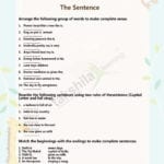 Ncert  Cbse Class 2 English Worksheet Lessons The Sentence For English Worksheet Land