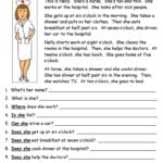 Nelly The Nurse  Reading Comprehension Worksheet  Free Esl Regarding Printable Reading Comprehension Worksheets
