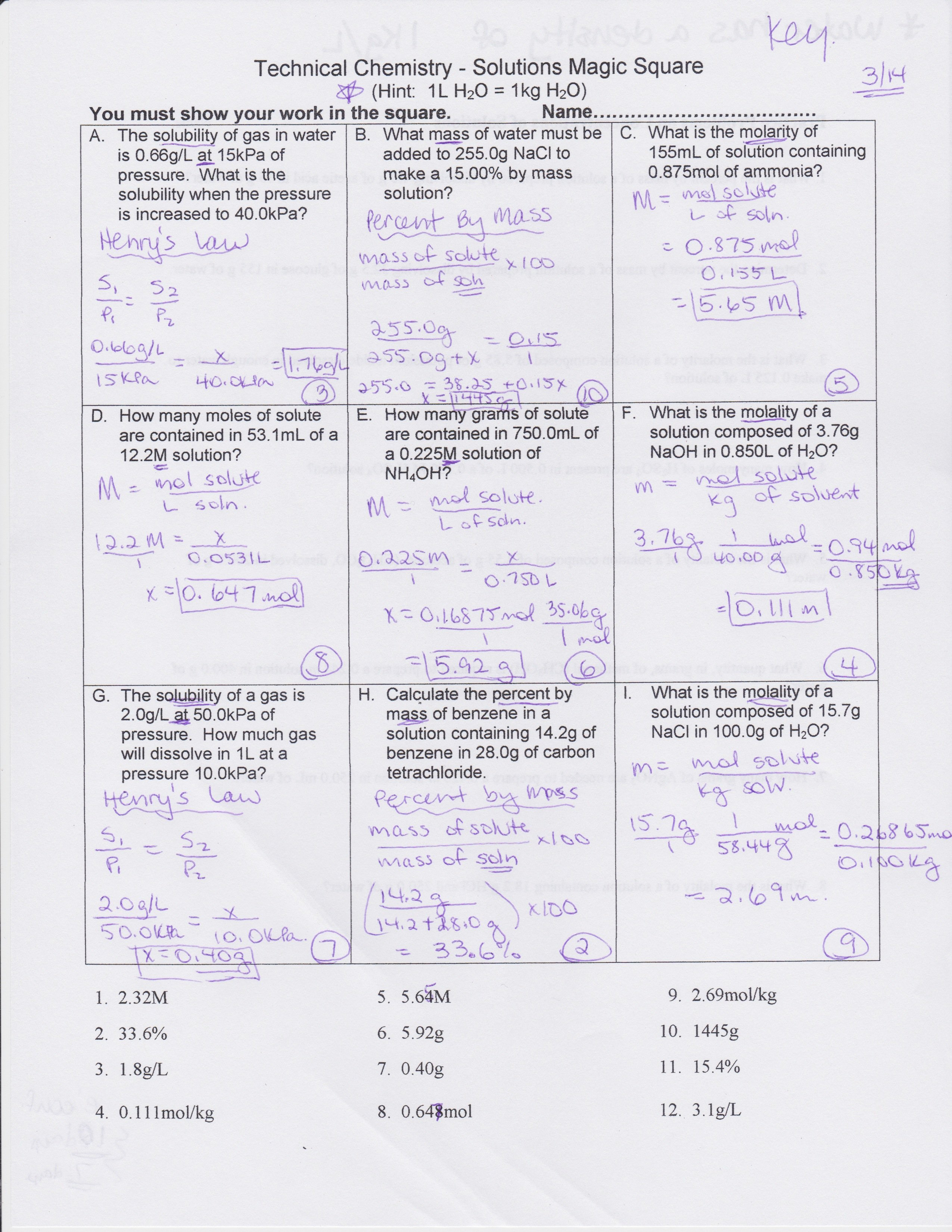 Neuman Dina  Ch 15 Solutions In Solutions Worksheet Answers Chemistry