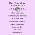 New Moon Rituals And The Power Of Intention Setting  Sarah Prout Regarding Intention Setting Worksheet
