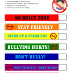No Bullying Activities Posters Certificates Worksheets Throughout Worksheets On Bullying For Elementary Students