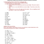 Notation Multiplication Throughout Significant Figures Practice Worksheet Answer Key