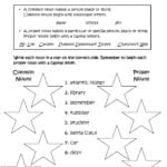 Nouns Worksheets  Proper And Common Nouns Worksheets For Common And Proper Nouns Worksheets For Grade 5