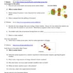 Nuclear Fission And Fusion Fission And Fusion Worksheet For Phase And Fission Versus Fusion Worksheet Answers
