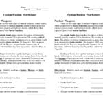 Nuclear Fission And Fusion Worksheet Answers  Soccerphysicsonline Intended For Fission Versus Fusion Worksheet Answers