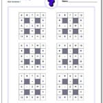 Number Grid Puzzles Within Logic Puzzles Worksheets