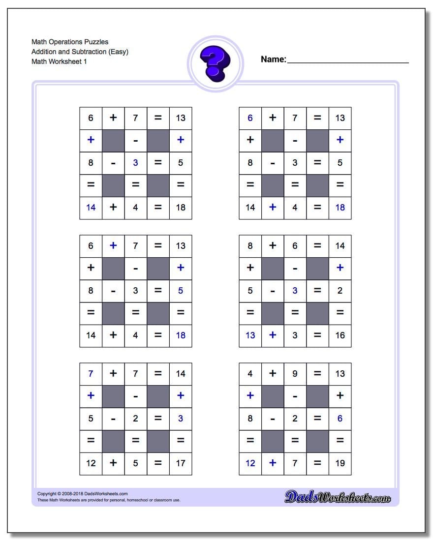 Number Grid Puzzles Within Logic Puzzles Worksheets