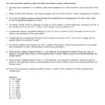 Ohms Law Worksheet Throughout Current Voltage And Resistance Worksheet