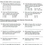 One Step Equations Multiplication Math Kindergarten Algebra And Finding The Missing Number In An Equation Worksheets